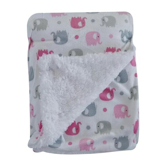 Snuggle Time Mink Sherper Blanket - Pink PINK