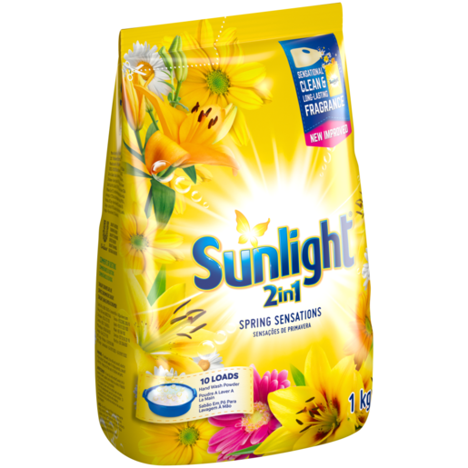 Sunlight 2-In-1 Spring Sensations Hand Washing Powder 1kg | Washing Powder