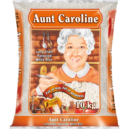 Aunt Caroline Long Grain Parboiled Rice 10kg (SA)