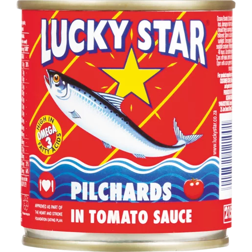 Lucky Star Pilchards In Tomato Sauce 215g