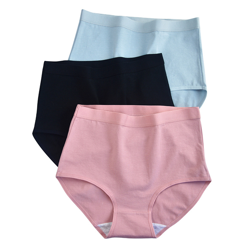 High-waisted underwear for women, pure cotton, belly-controlling, butt-lifting, 